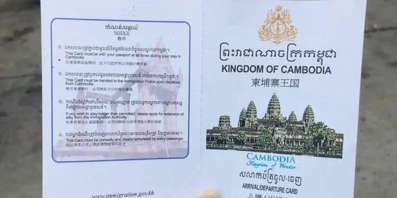 Giấy tờ cần xuất trình khi đi Campuchia bằng đường bộ 